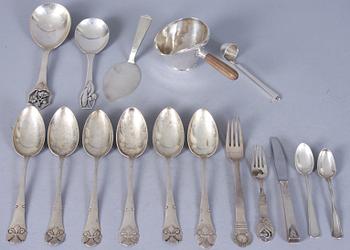 PARTI BESTICK, 16 st, silver, Danmark, bl a Georg Jensen,