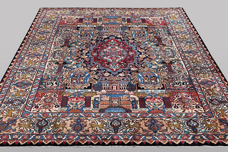 A carpet, Mashad, c. 383 x 292 cm.