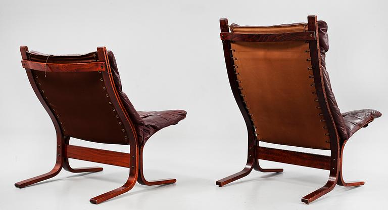FÅTÖLJER, 2 st, Ingmar Rolling, Westnofa Furniture, Norge, 1900-talets andra hälft.
