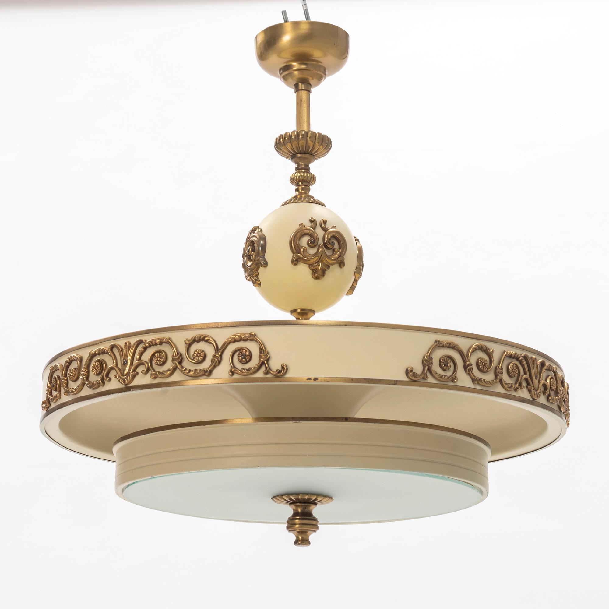 Einar Bäckström, taklampa, 1930-/40-tal.