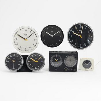 Dietrich Lubs & Dieter Rams, klockor, 6 st, Braun.