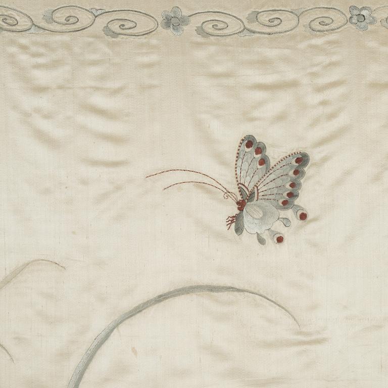 A silk embroidery, China, first half of the 20th century.