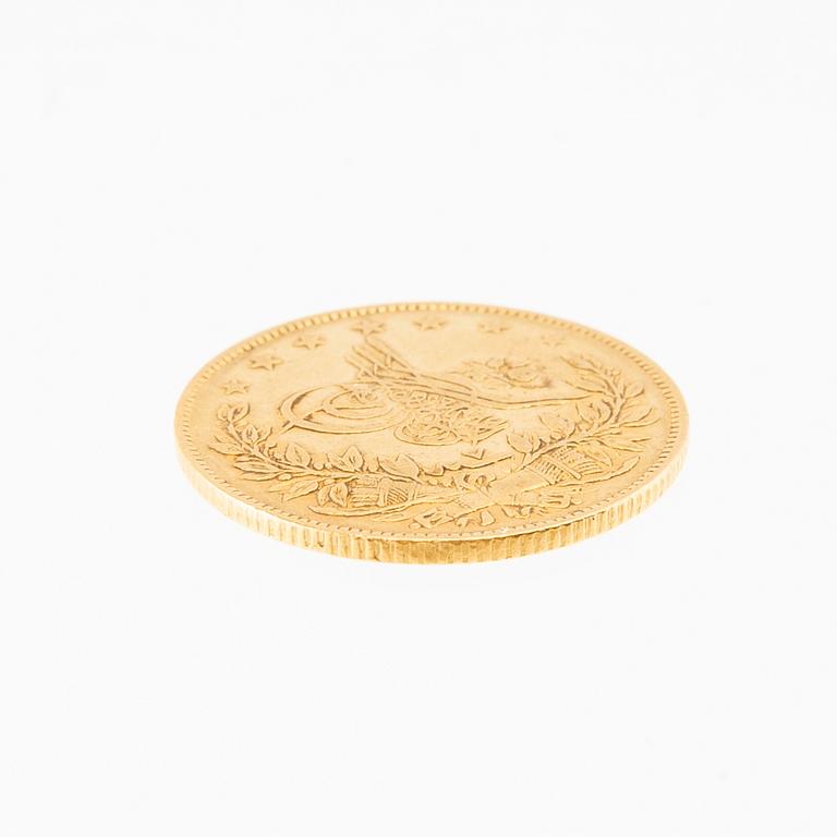 Gold coin 100 kurus Ottoman Empire 1839.