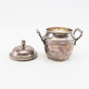 Urn with lid, silver, France, circa 1900.