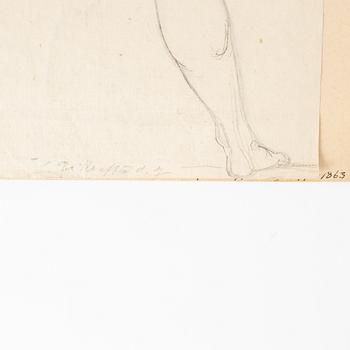 Per Krafft d.y., attributed to, pencil- and ink drawings, 2.