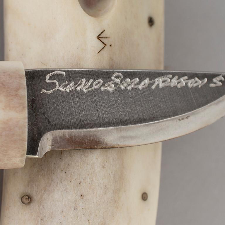 SUNE ENOKSSON, a traditional sami knife. Signed.