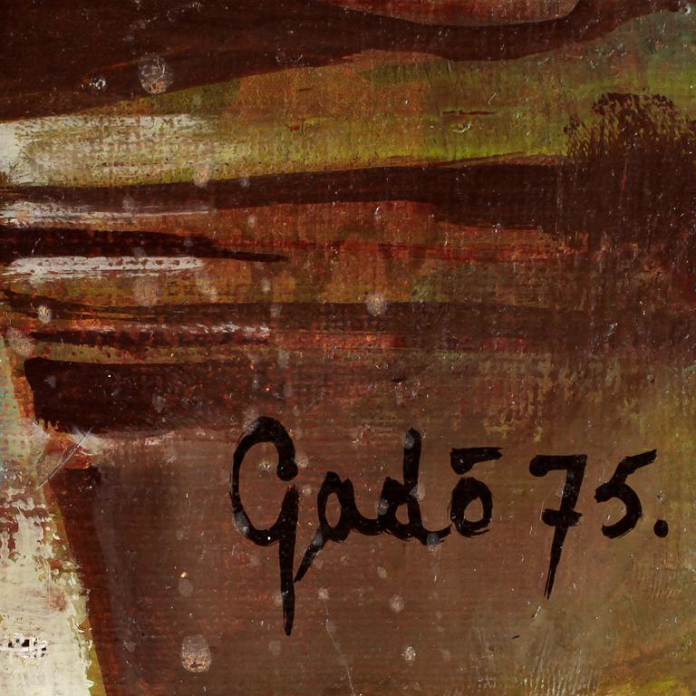 BERTIL GADÖ, olja på duk. Sign o dat 75.