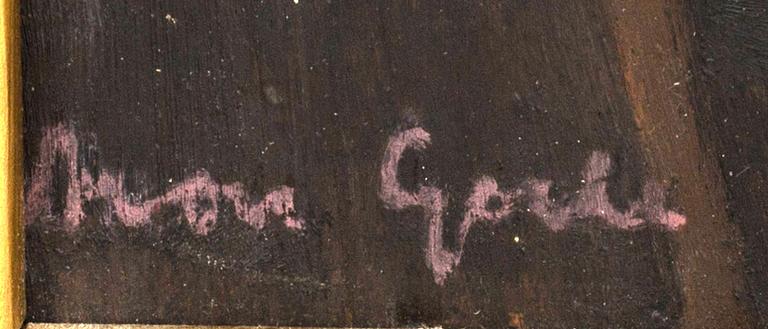 ARON GERLE, oil on panel signed.