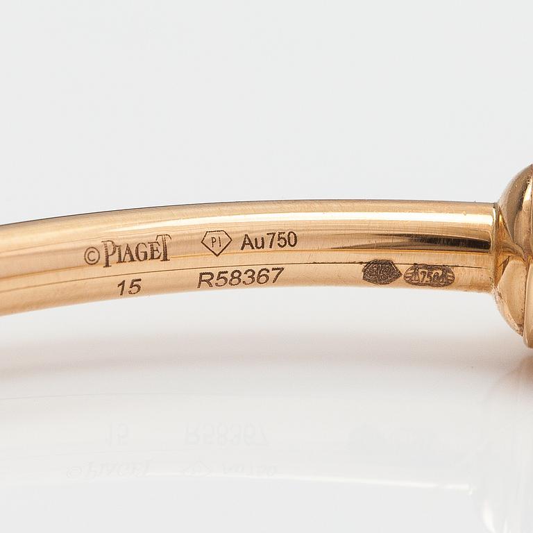 Piaget, A "Possession" bracelet made of 18K gold with turquoises. Marked Piaget R58367, 15.