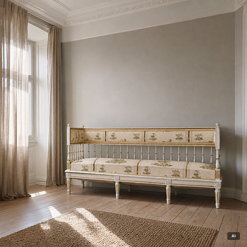 Sofa, Gustavian, late 18th century.