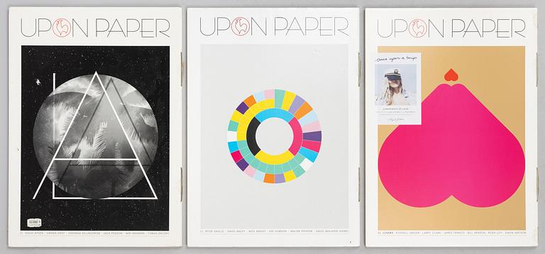 Three issues of the magazine UPON PAPER, Germany.