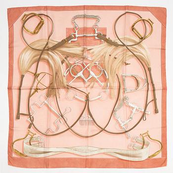 Hermès, a silk scarf 'Projets Carrés'.