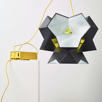 An Olafur Eliasson 'Starbrick' lamp by Zumtobel, Germany.