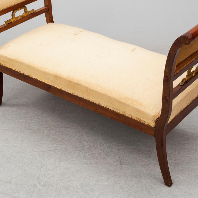 A Swedish bench, formerly owned by the Swedish Royal family, Bernadotte, second half of the 19th century.