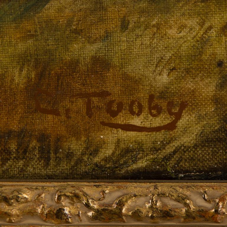 CHARLES RICHARD TOOBY, olja på duk, signerad.