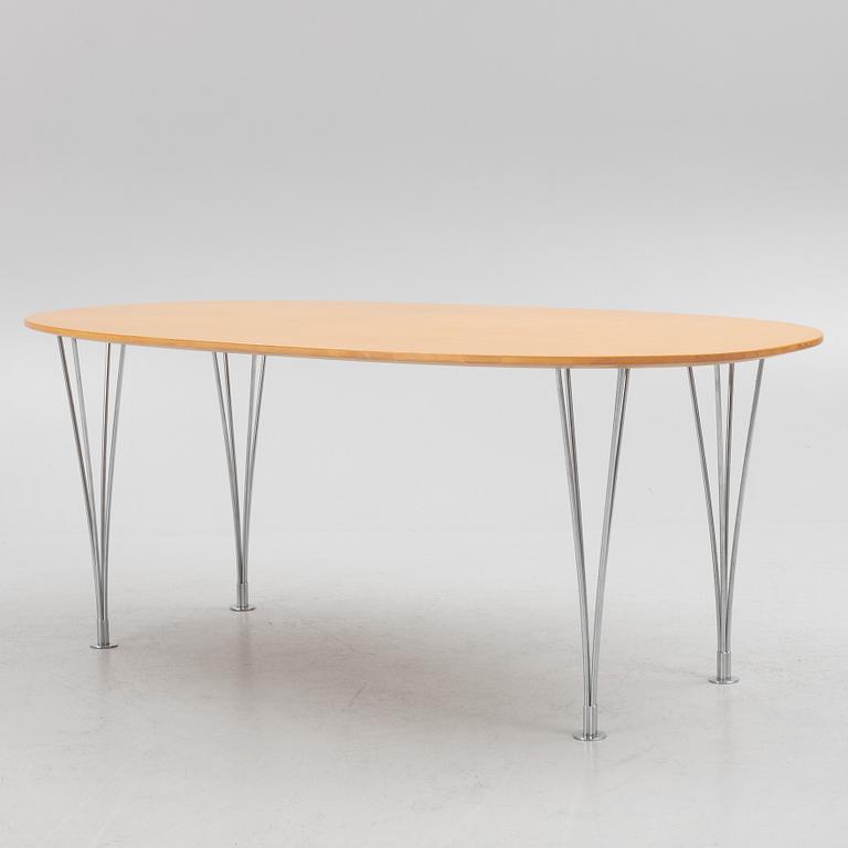 Bruno Mathsson & Piet Hein, a "Superellips" dining table, Bruno Mathsson International, Sweden.