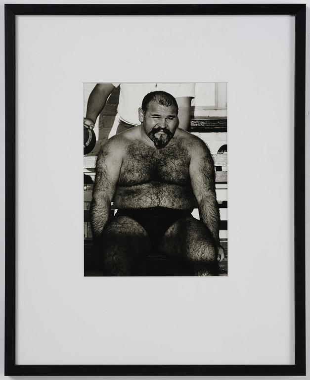Christer Strömholm, "Honest John, 'Muscle Beach', Santa Monica 1963".