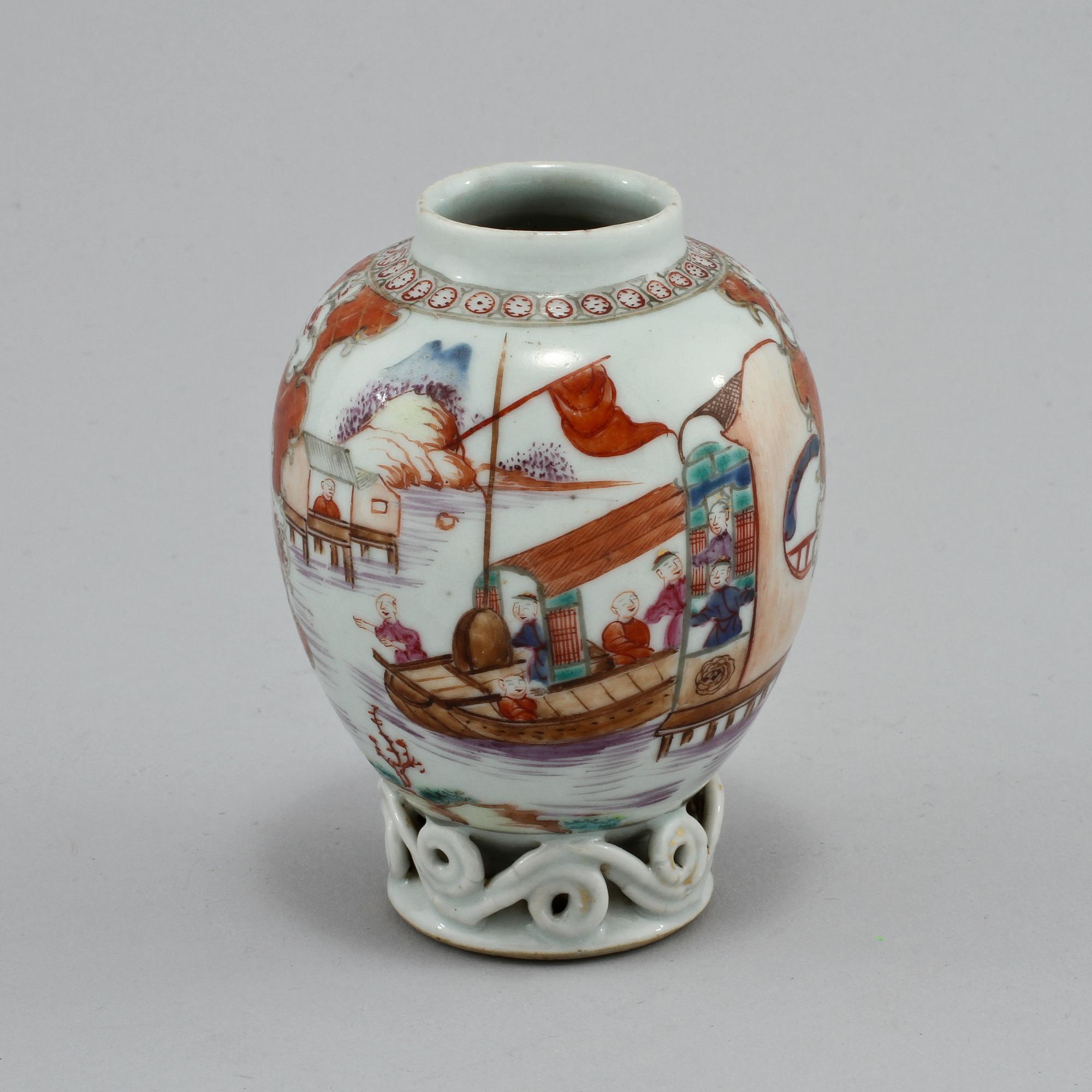 TEDOSA samt FAT, porslin, Kina, 1700-tal.