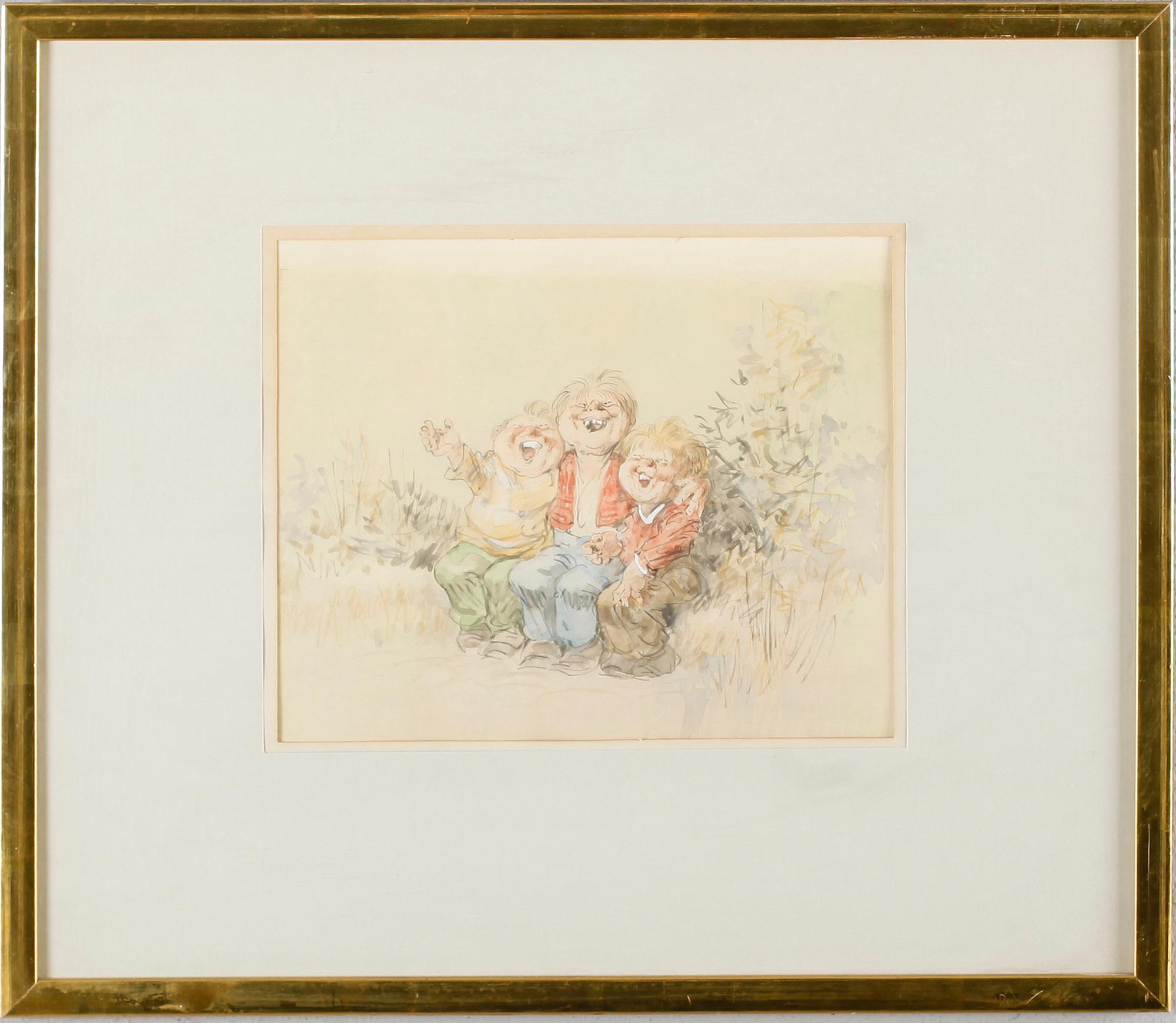 ROBERT HÖGFELDT, blandteknik, signerad.