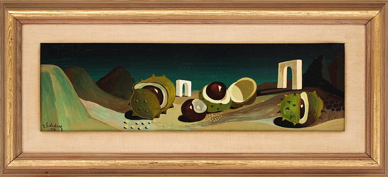 ERIC CEDERBERG, tempera på pannå, sign o dat -54.