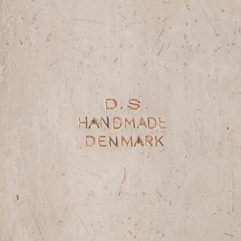 HALSRING, med HÄNGE, D.S Denmark, silver med sodalit.