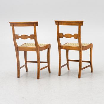 Chairs, 6 pcs, late Empire style, mid-19th century.