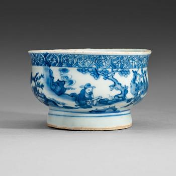 352. A blue and white censer, Qing dynasty, Kangxi (1662-1722).