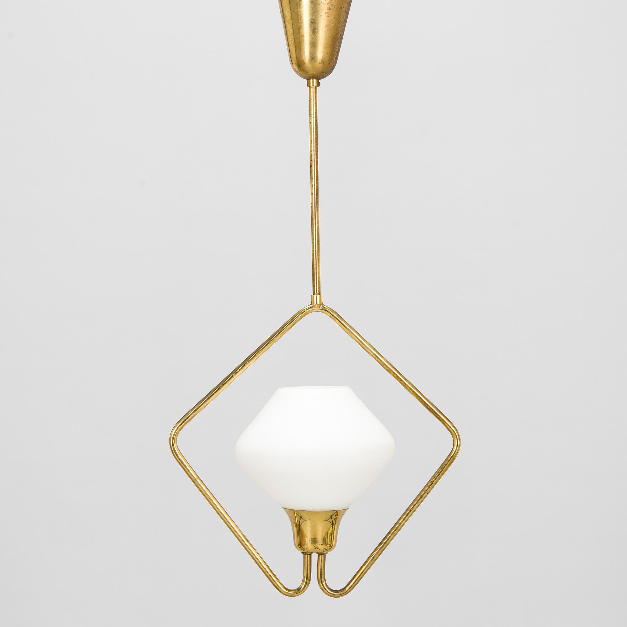 Maria Lindeman, A mid 20th century 'K2-47'  pendant ceiling light for Idman, Finland.
