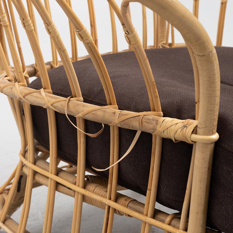 Josef Frank, a model 311 rattan armchair, Firma Svenskt Tenn.