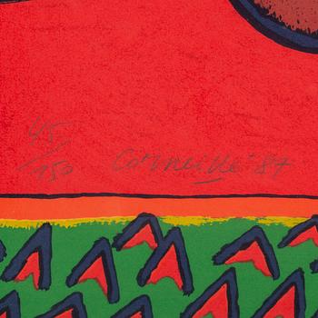 BEVERLOO CORNEILLE, lithograph in colours, signed Corneille, dated '87 and numbered 45/150 in pencil.