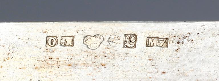 BESTICK, 24 delar, silver. Tyskland 1910/20-tal o Sverige, 1914, tot.vikt ca 420g.