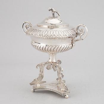 BENGT TELLANDER, a silver empire sugar bowl.