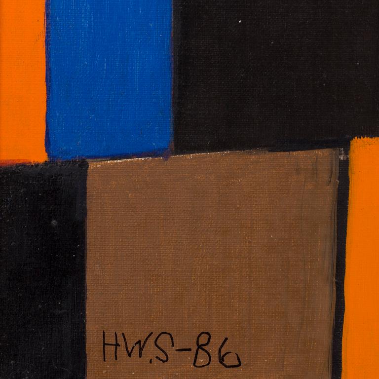 HANS WALTER SUNDBERG, oil on canvas, signed and dated -86.