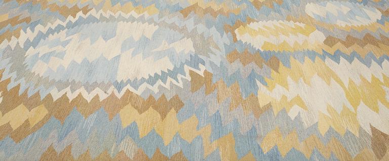 Barbro Nilsson, A CARPET, "Solfläckar", flat weave, ca 337,5 x 226 cm, signed AB MMF BN.