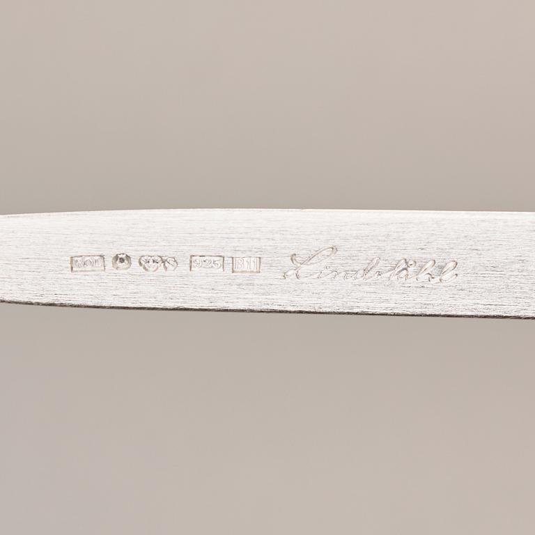 A sterling silver letter knife, mark of Rolf Lindståhl, Stockholm 2000.