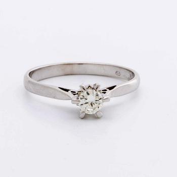 RING 18K vitguld m 1 briljant ca 0,25 ct.