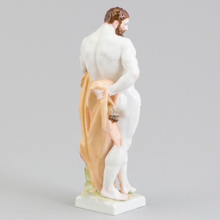 A Berlin porcelain figure of 'Hercules', end of 19th Century.