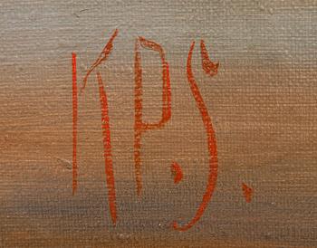 Unknown artist 20th century, oil on canvas signed.