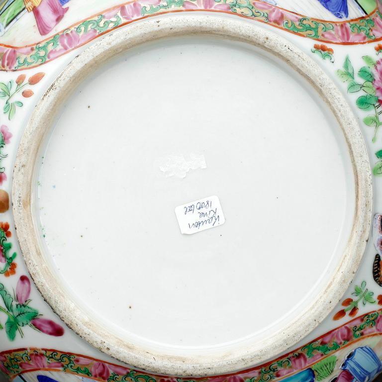 NATTKÄRL, porslin, Kina, Kanton, 1800-tal.