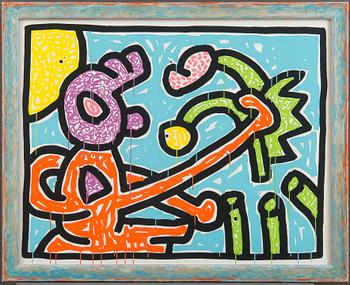 Keith Haring, "FLOWERS".