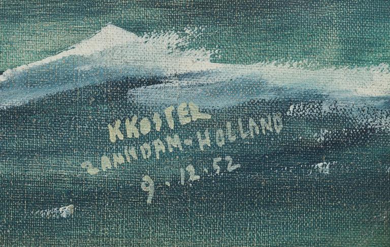 KLAAS KOSTER, oljemålning, signerad o daterad, 9.12.52.