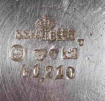 BÄGARE, silver, CG Hallberg, Stockholm 1921.