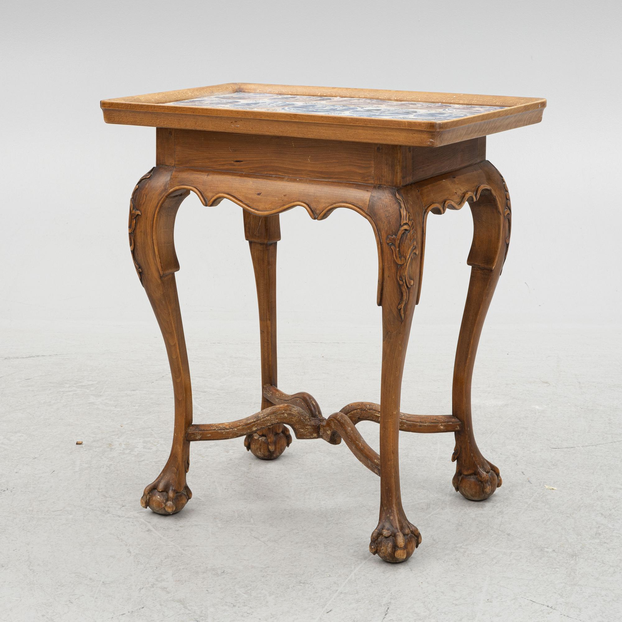 Tebord, 1700-talets första hälft, Senbarock.