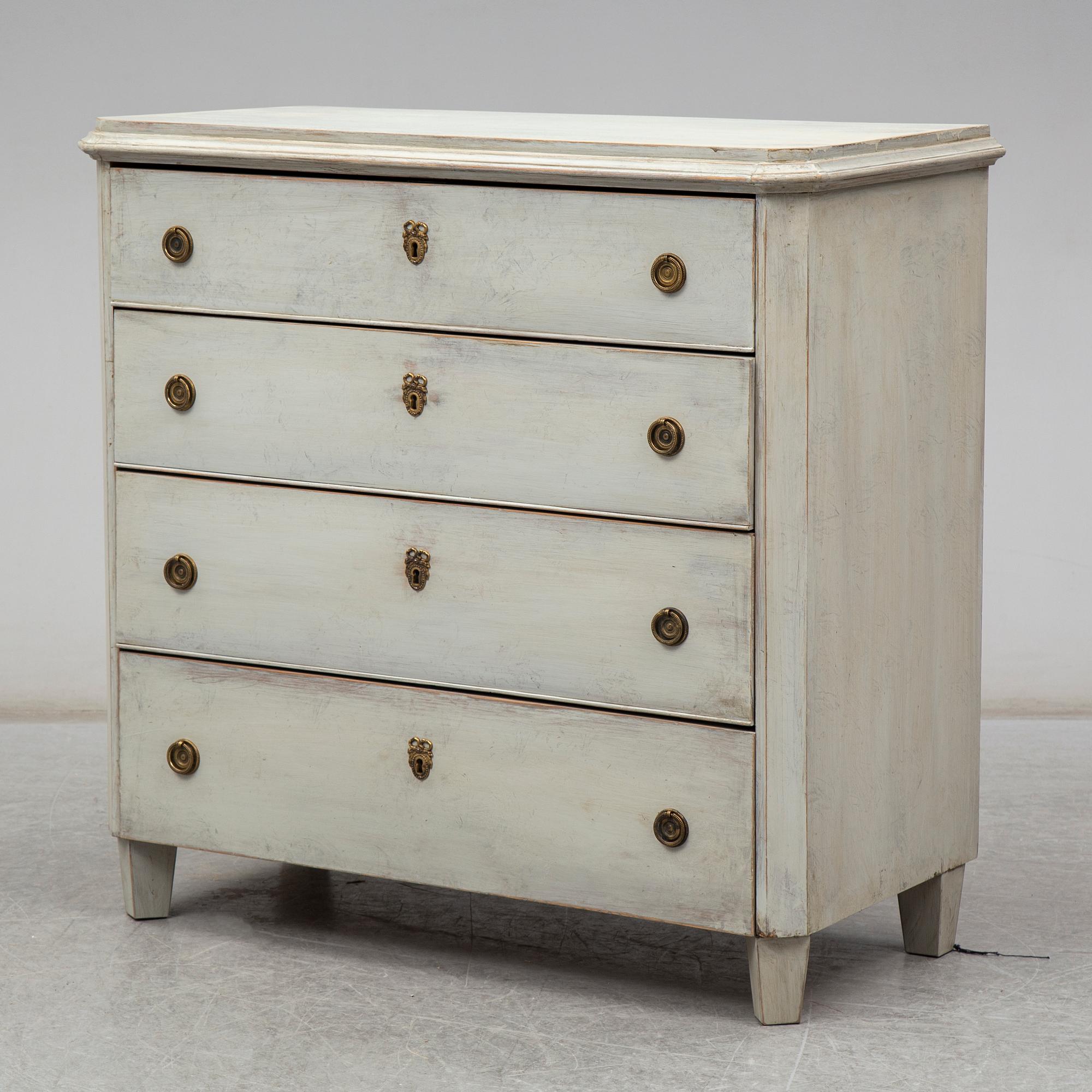 a chest of drawers from the second half of the 19th century.