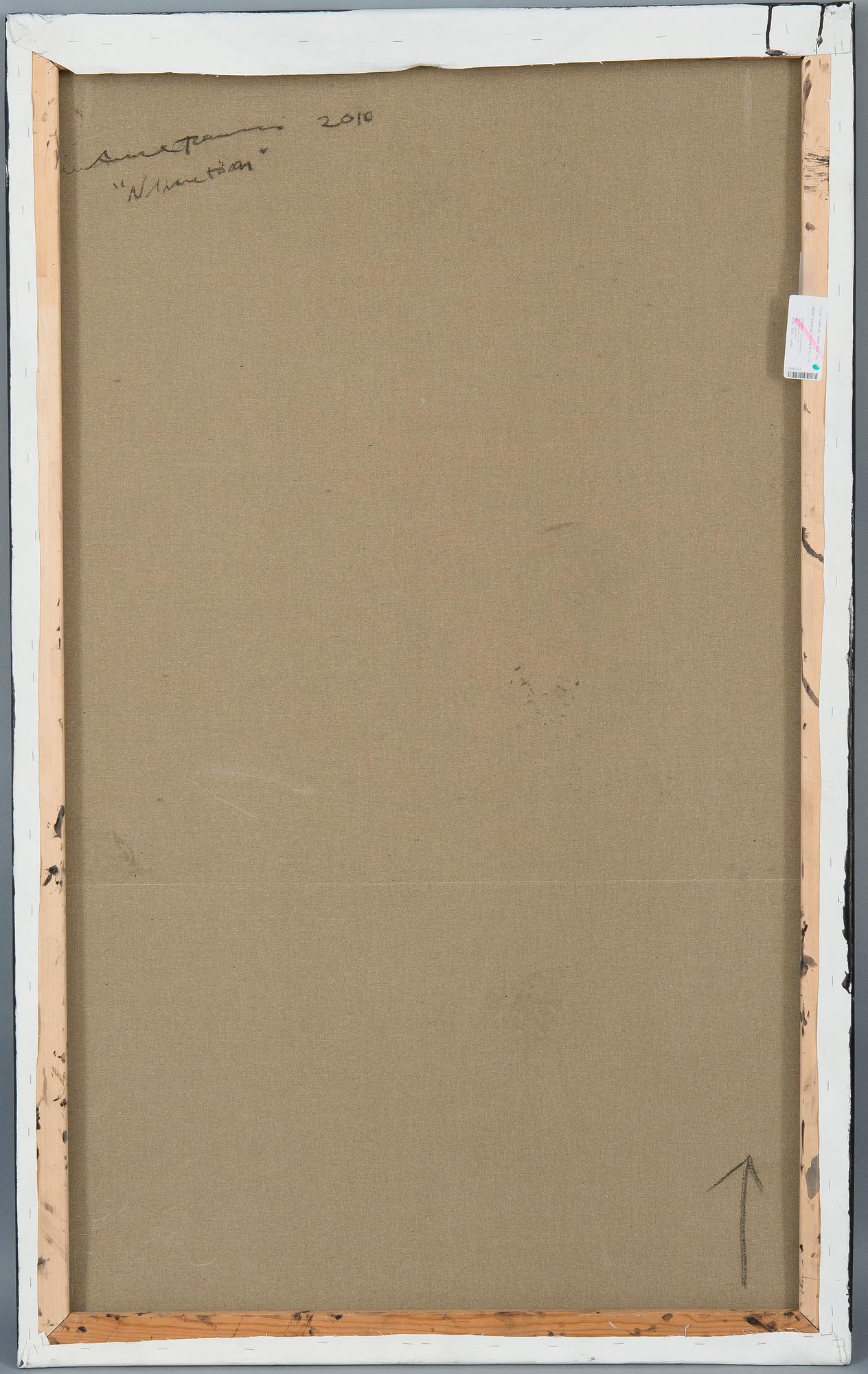 ANNE TOMPURI, akryyli ja guassi kankaalle, a tergo signeerattu ja päivätty 2010.