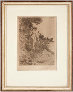 Anders Zorn · ANDERS ZORN, etsning, sign.