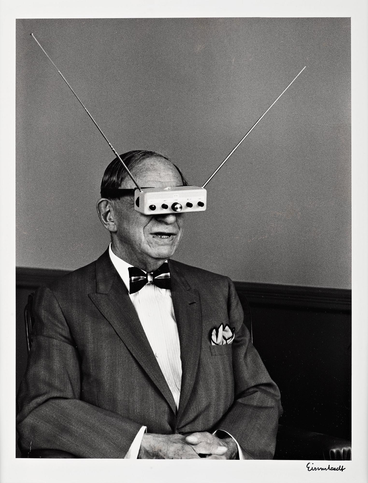 Alfred Eisenstaedt, "Hugo Gernsback", 1960's.