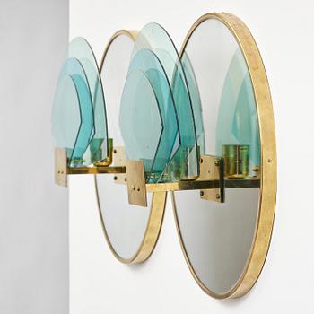 Hans-Agne Jakobsson, vägglampor, ett par, modell "C 2446", Hans-Agne Jakobsson AB, Markaryd, ca 1981-83.