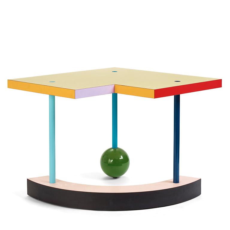 Peter Shire, a "Hollywood" occasional table, Memphis, Italy, post 1983.