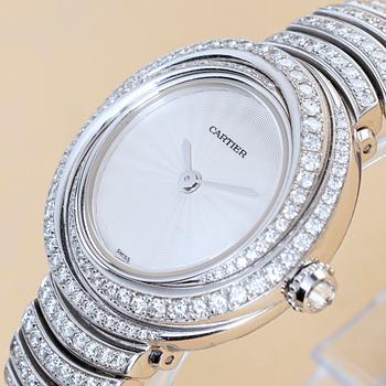 Cartier, Trinity, "Diamond set case and bracelet", ca 2000.